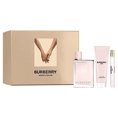 burberry perfume gift sets for her|burberry her perfume travel set.